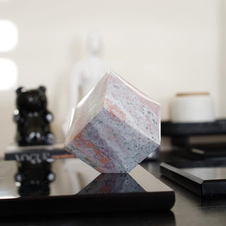Pastel Ocean Jasper Cube