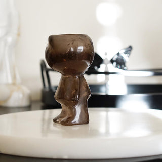 High Quality Smoky Quartz Cuphead Figure