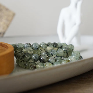 Prehnite bead Bracelet ( 8 mm)