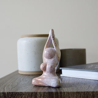 Pastel Ocean Jasper Goddess Carving