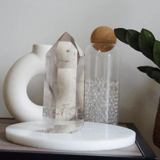 Light Brown Natural Smoky Quartz big tower 1532 grams