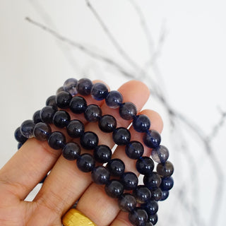 Transparent Iolite Beads Bracelet