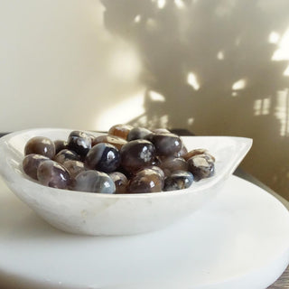 Dark Flower Agate Tumbled