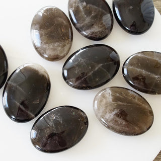 Smoky Quartz Palm stone