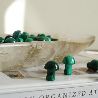 High Quality Natural Malachite mini mushroom