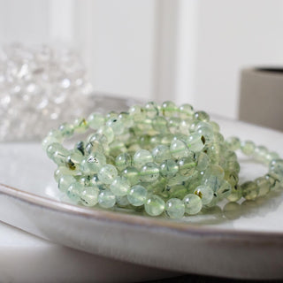 Prehnite bead Bracelet 8mm