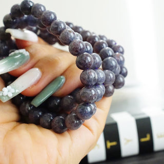 Iolite Sunstone Beads Bracelet