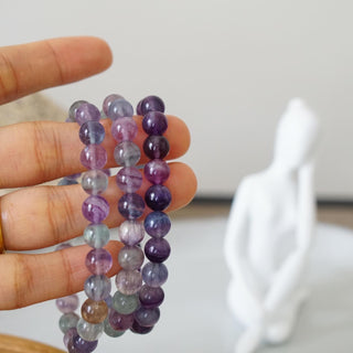 Rainbow Fluorite bead Bracelet
