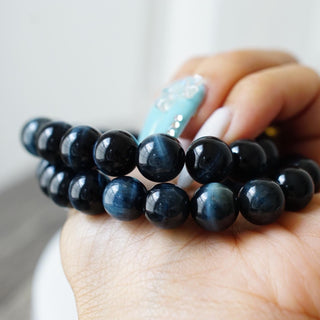 High quality Blue Tiger eye Bracelet ( 10 mm )