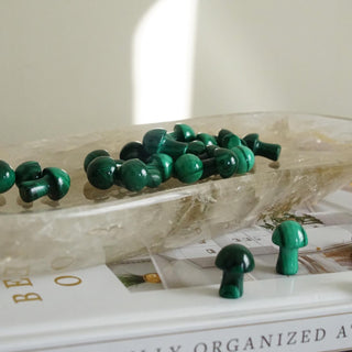 High Quality Natural Malachite mini mushroom