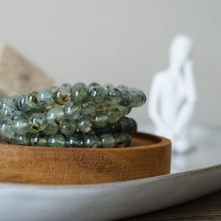 Prehnite bead Bracelet ( 8 mm)