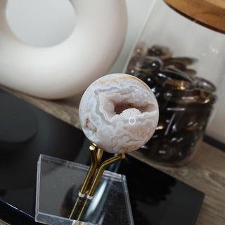 Druzy Flower Agate sphere