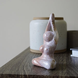 Pastel Ocean Jasper Goddess Carving