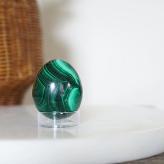 Natural Malachite egg