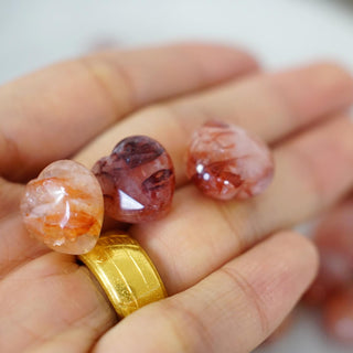 Fire Quartz mini heart