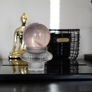 High quality Cotton candy Pink Star Rose Quartz sphere
