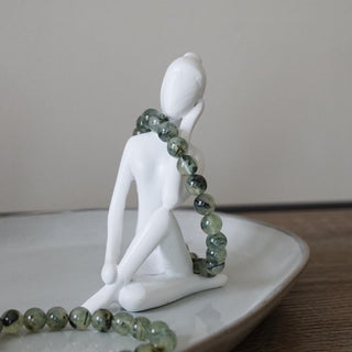 Prehnite bead Bracelet ( 8 mm)