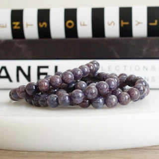 Iolite Sunstone Beads Bracelet