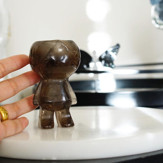 High Quality Smoky Quartz Cuphead Figure
