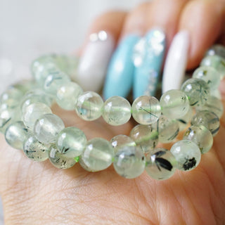 Prehnite bead Bracelet 8mm