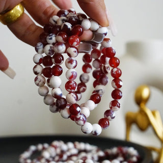 Red Orca Agate bead Bracelet