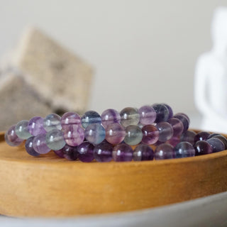 Rainbow Fluorite bead Bracelet