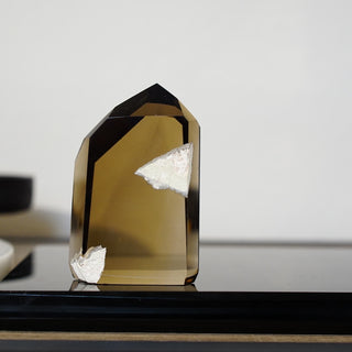 Phantom Smoky Citrine Tower with Lodolite Inclusion – 6oz | 3.2 inches