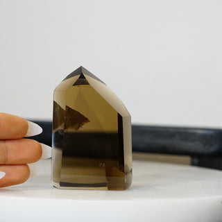 Phantom Smoky Citrine Tower with Lodolite Inclusion – 6oz | 3.2 inches