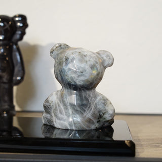 Labradorite Faceted Bear Carving