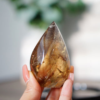 High-Quality Brazilian Honey Citrine Flame