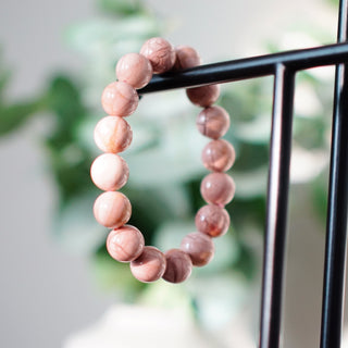 Pink Crack Alashan Bracelet – 12mm Beads