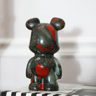 African Bloodstone Bear carving