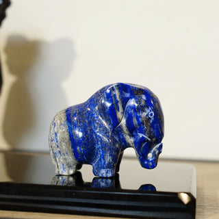 Lapis Lazuli Elephant Carving