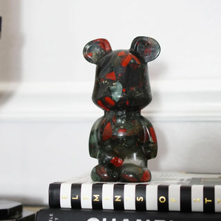 African Bloodstone Bear carving