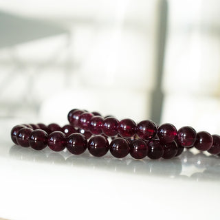 High Quality 8mm Garnet Bracelet