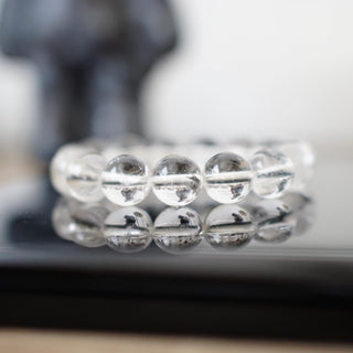 Natural Clear Quartz bead bracelet ( 12 mm )