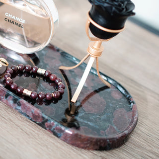 Garnet Astrophyllite Plate