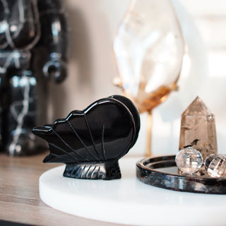 Black Obsidian Big Butterfly carving