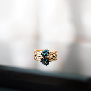 Blue Topaz .925 Sterling Silver Adjustable Ring