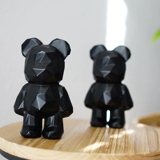 Black Obsidian Faceted standing Bear