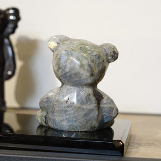 Labradorite Faceted Bear Carving