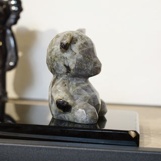Labradorite Faceted Bear Carving