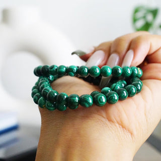 High quality Natural Malachite Bead bracelet