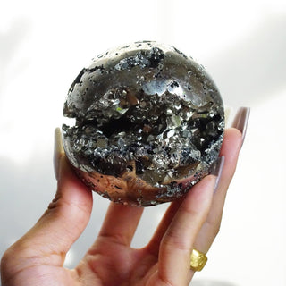 Druzy Peruvian Pyrite big sphere