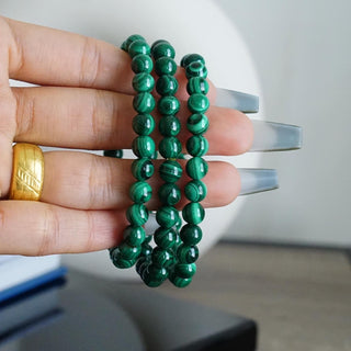 High quality Natural Malachite Bead bracelet