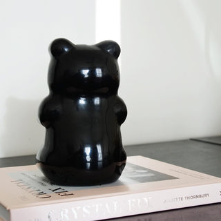 Large Black Obsidian Gummy Bear Carving
