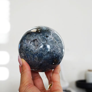 Bluish Ocean Jasper sphere